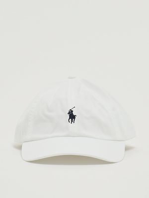 1. Casquette en chino de coton pour homme Blanc