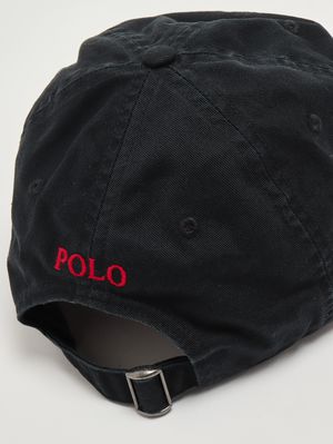 3. Casquette en chino de coton pour homme Noir