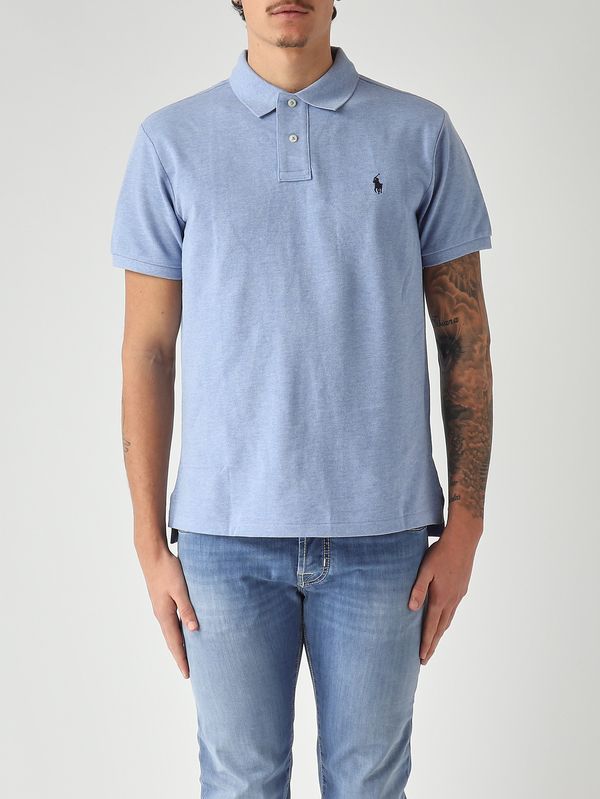 1. Polo de hombre slim fit de piqué de algodón Azul Melange Polo Ralph Lauren 710548797