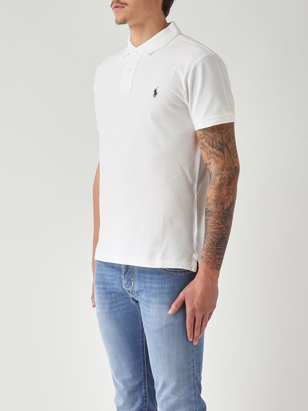 3. Men's slim-fit cotton piqué polo White Polo Ralph Lauren 710548797