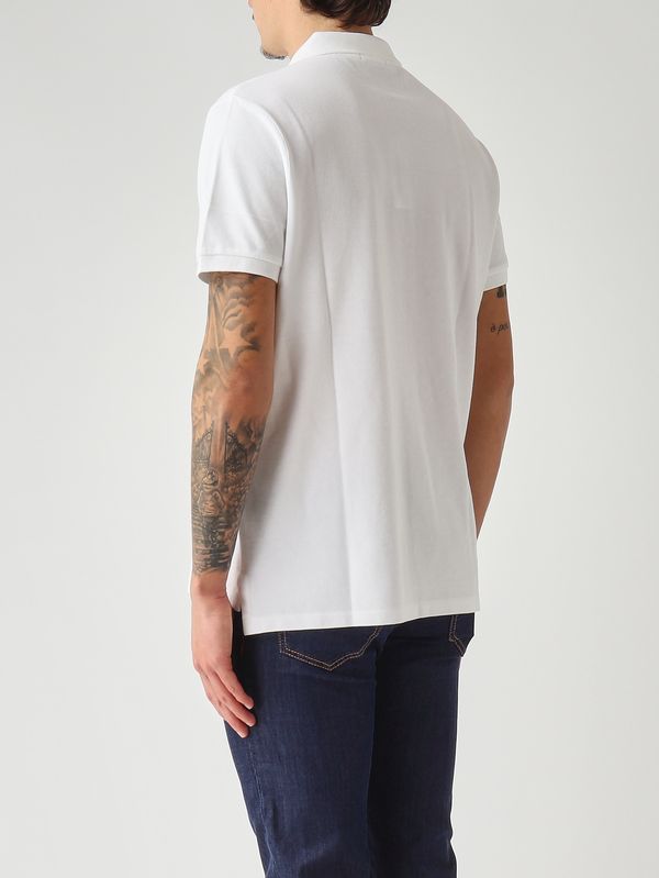 4. Men's custom slim fit polo in cotton piqué White Polo Ralph Lauren 710666998