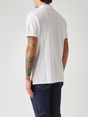 4. Men's custom slim fit polo in cotton piqué White