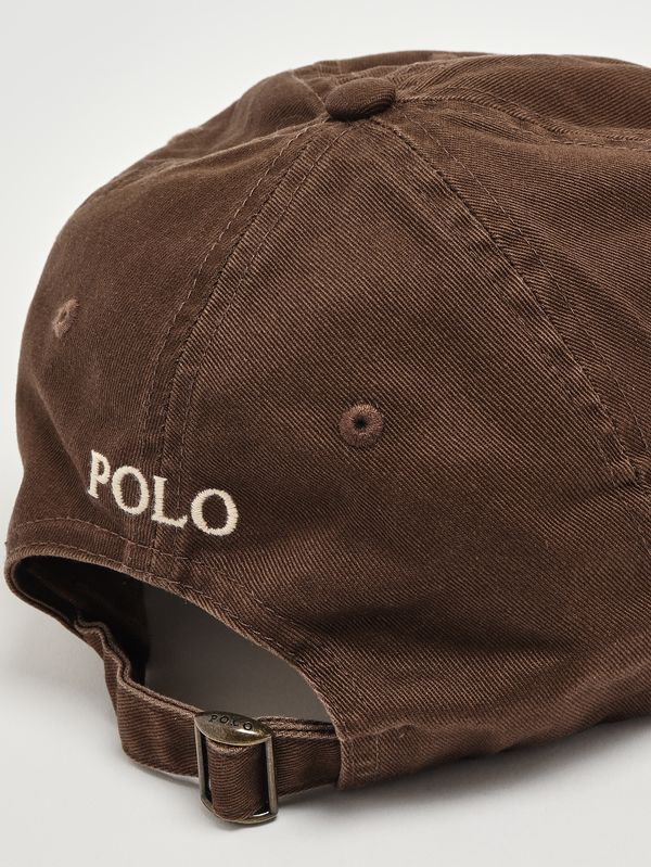 Polo Ralph Lauren Men's cotton chino ball cap - Brown | Caposerio.com