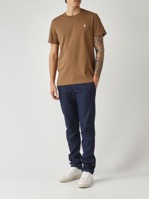 2. Men's custom slim-fit T-shirt in cotton jersey Biscuit Polo Ralph Lauren 710671438