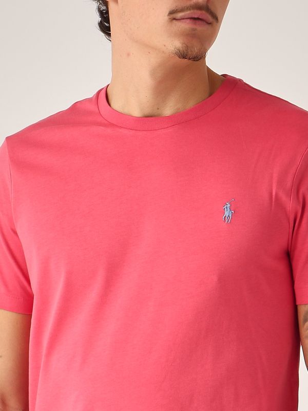 5. Men's custom slim-fit T-shirt in cotton jersey Coral Polo Ralph Lauren 710671438