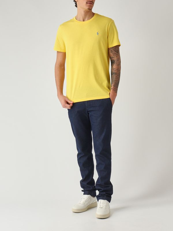 2. Men's custom slim-fit T-shirt in cotton jersey Yellow Polo Ralph Lauren 710671438