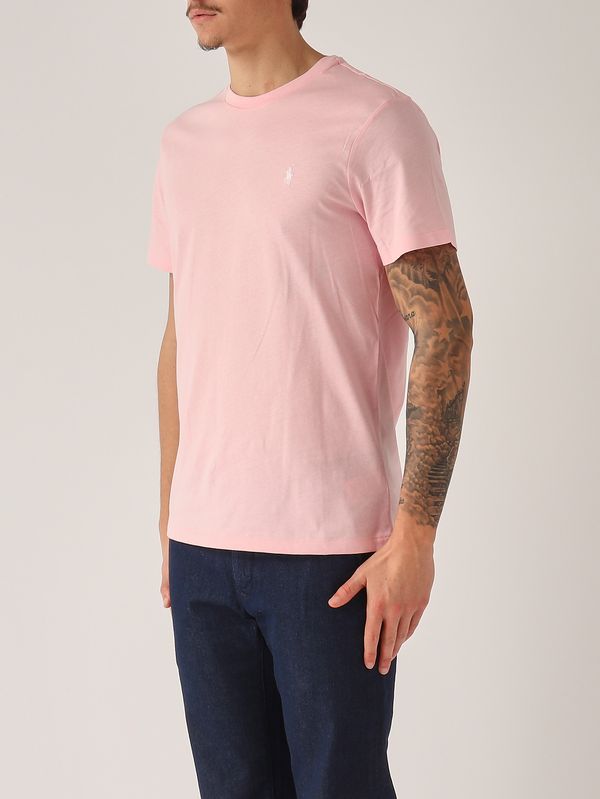 3. Men's custom slim-fit T-shirt in cotton jersey Light Pink Polo Ralph Lauren 710671438
