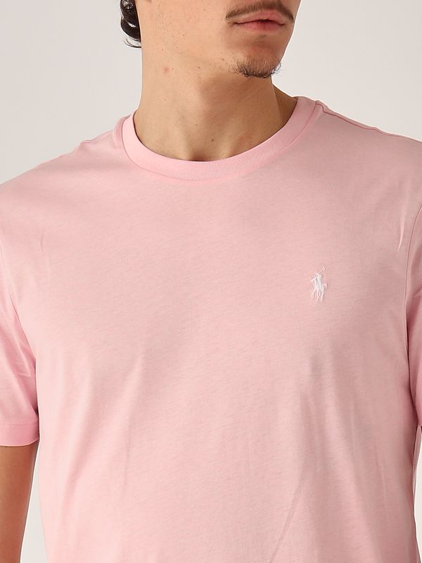 5. Men's custom slim-fit T-shirt in cotton jersey Light Pink Polo Ralph Lauren 710671438