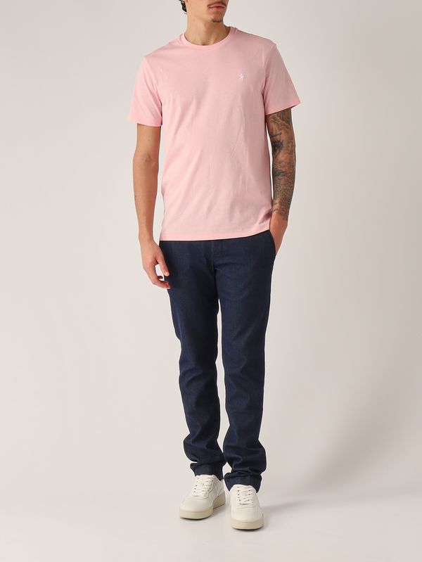2. Men's custom slim-fit T-shirt in cotton jersey Light Pink Polo Ralph Lauren 710671438