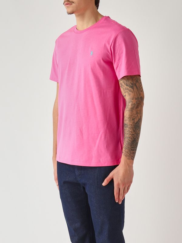 3. Men's custom slim-fit T-shirt in cotton jersey Pink Polo Ralph Lauren 710671438