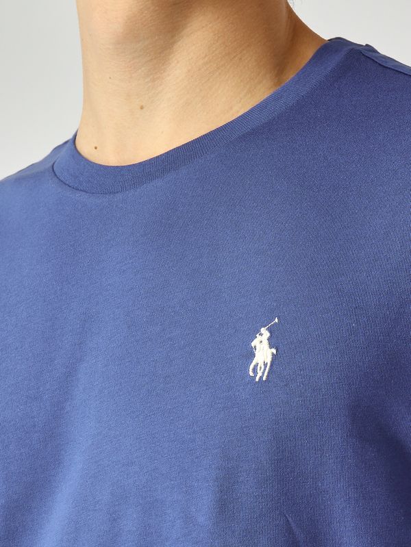 4. Men's custom slim-fit T-shirt in cotton jersey Ink Polo Ralph Lauren 710671438