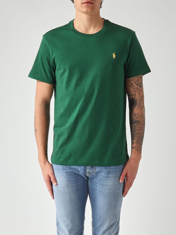 Men's custom slim-fit T-shirt in cotton jersey English Green Polo Ralph Lauren