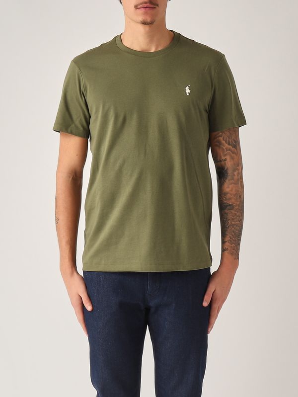 Men's custom slim-fit T-shirt in cotton jersey Moss Green Polo Ralph Lauren