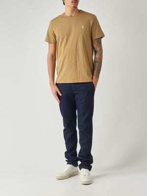 2. Herren-T-Shirt in Custom Slim Fit aus Baumwolljersey Dunkles Beige