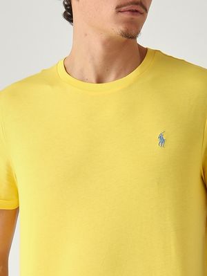 5. Men's custom slim-fit T-shirt in cotton jersey Yellow