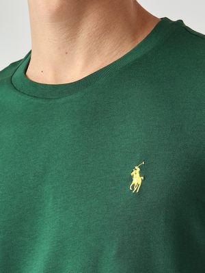 4. Men's custom slim-fit T-shirt in cotton jersey English Green