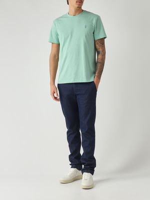 2. Herren-T-Shirt in Custom Slim Fit aus Baumwolljersey Aquagrün