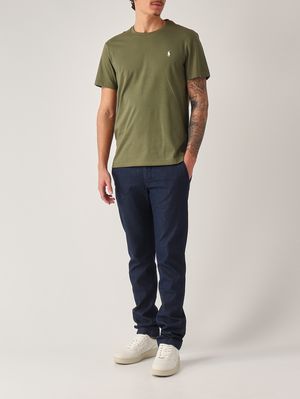2. Herren-T-Shirt in Custom Slim Fit aus Baumwolljersey Moosgrün