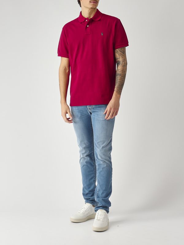2. Herren-Poloshirt Custom Slim Fit aus Baumwollpiqué Granatapfel Polo Ralph Lauren 710680784
