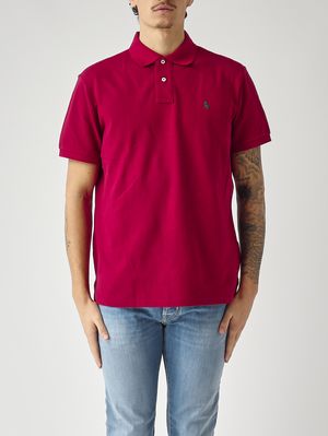 1. Herren-Poloshirt Custom Slim Fit aus Baumwollpiqué Granatapfel