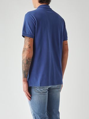 3. Polo uomo custom slim fit in piqué di cotone Inchiostro