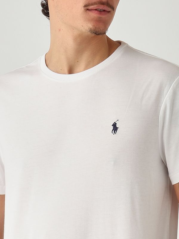 5. T-shirt custom slim fit en jersey de coton pour homme Blanc Polo Ralph Lauren 710680785