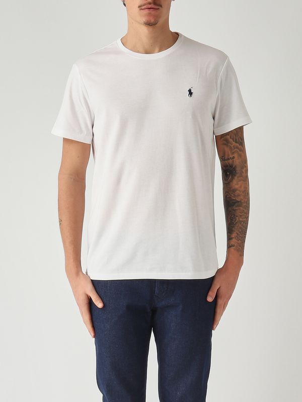 T-shirt custom slim fit en jersey de coton pour homme Blanc Polo Ralph Lauren