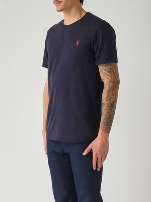 3. Herren-T-Shirt Custom Slim Fit aus Baumwolljersey Marineblau