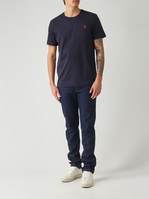 2. Herren-T-Shirt Custom Slim Fit aus Baumwolljersey Marineblau
