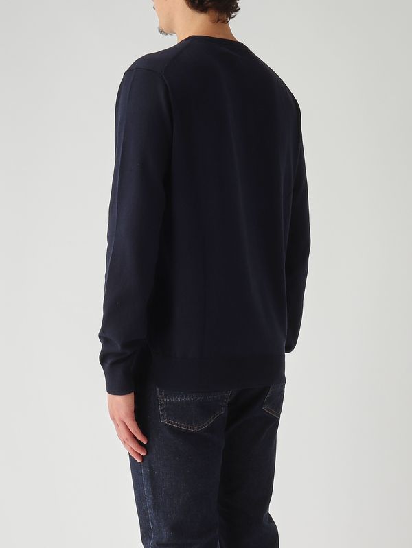 4. Pull coupe slim en coton pour homme Bleu marine Polo Ralph Lauren 710684957