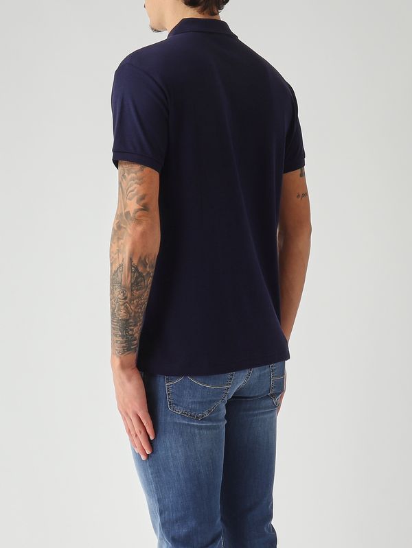 4. Polo uomo slim fit in Pima Cotton Navy Polo Ralph Lauren 710685514