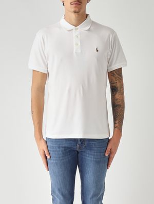 1. Herren-Poloshirt Slim Fit aus Pima-Baumwolle Weiß