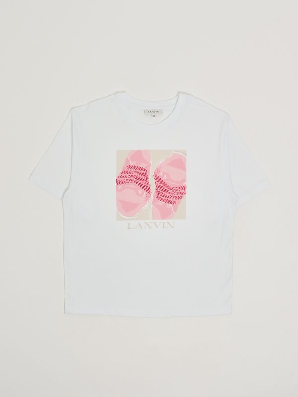 1. T-shirt bambina in cotone Bianco Lanvin n30332