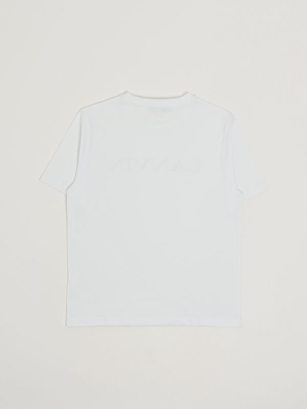 2. T-shirt bambina in cotone Bianco Lanvin n30335