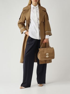 2. Women's Bacio trousers in virgin wool Navy