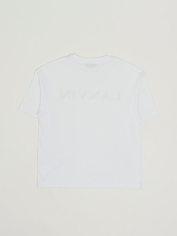 2. T-shirt bambino in cotone Bianco Lanvin n30360