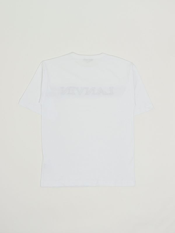 2. T-shirt garçon en coton Blanc-Bleu Lanvin n30362