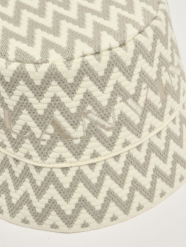 3. Cotton bucket hat for girls Ecru Lanvin n30356