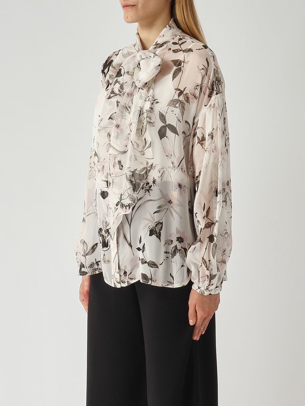 3. Women's Etere blouse in silk Ivory-Floral Max Mara Studio 2616261015600