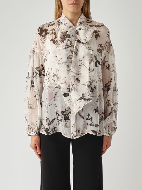 Blusa de mujer Etere de seda Marfil-Floral Max Mara Studio