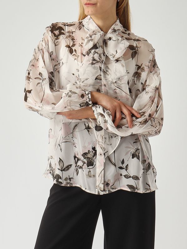 5. Women's Etere blouse in silk Ivory-Floral Max Mara Studio 2616261015600