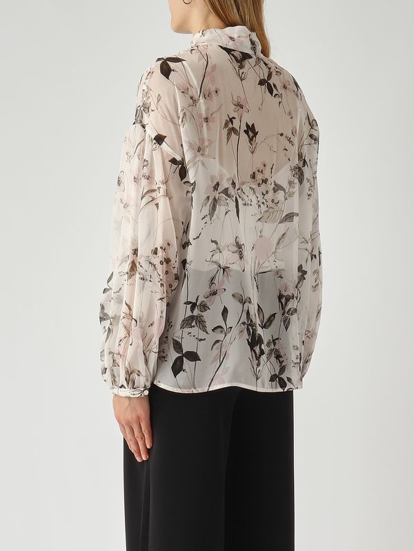 4. Women's Etere blouse in silk Ivory-Floral Max Mara Studio 2616261015600