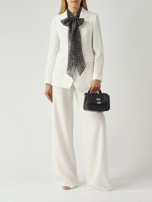 2. Blouse Etere en soie pour femme Noir-Ivoire