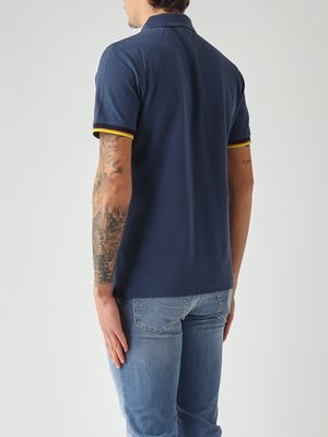 3. Herren-Poloshirt Vincent aus Stretch-Baumwollpiqué Indigoblau