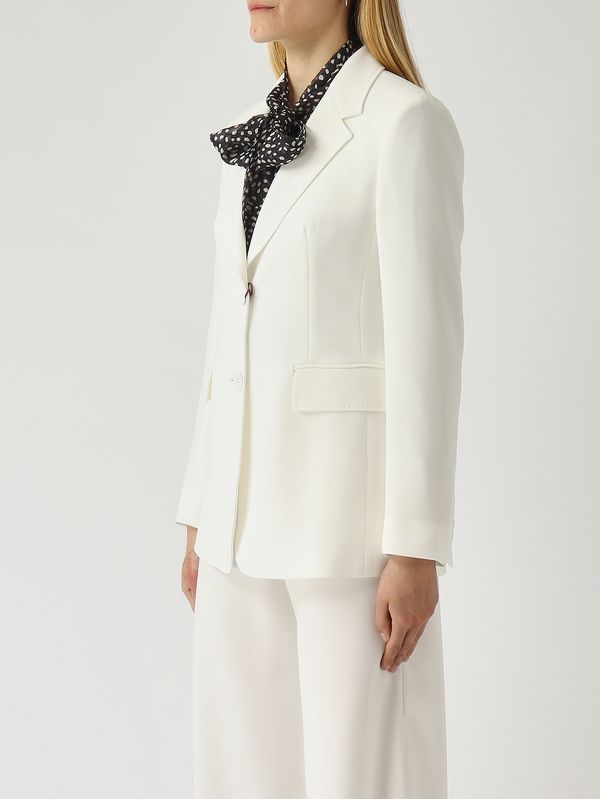 3. Blazer de mujer Linz en tejido cady Blanco Max Mara Studio 2616041055600