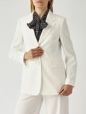 5. Blazer de mujer Linz en tejido cady Blanco