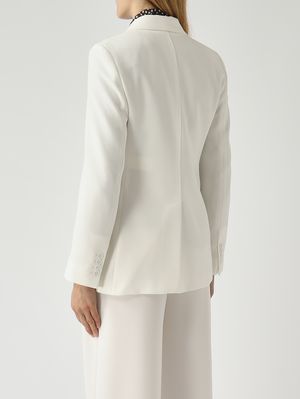 4. Blazer de mujer Linz en tejido cady Blanco