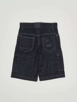 2. Bermuda garçon en denim de coton Bleu Denim