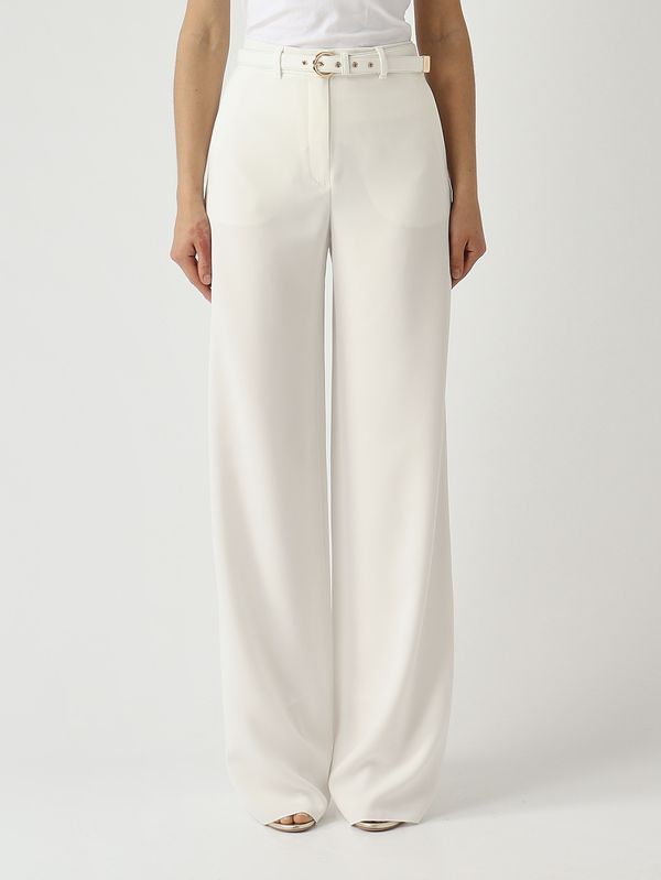 Pantalon femme Amico en crêpe Blanc Max Mara Studio