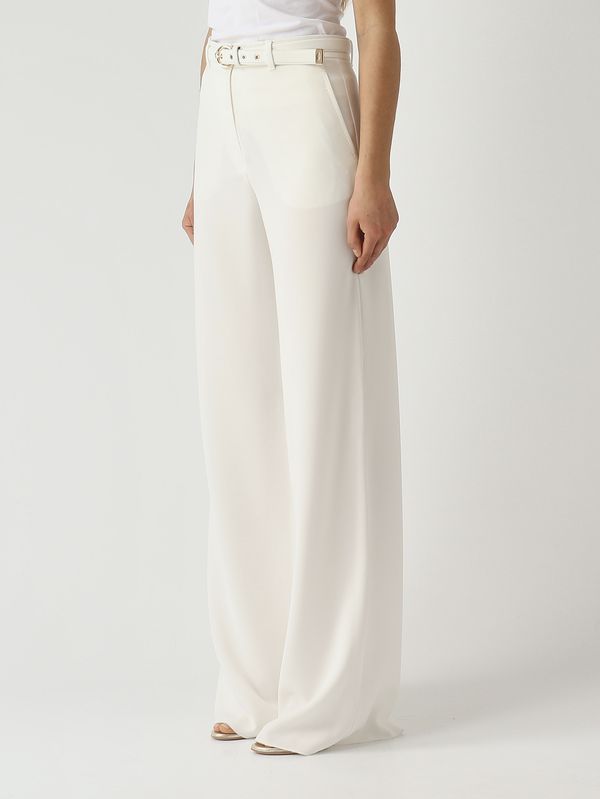 3. Pantalone donna Amico in crepe Bianco Max Mara Studio 2616131025600